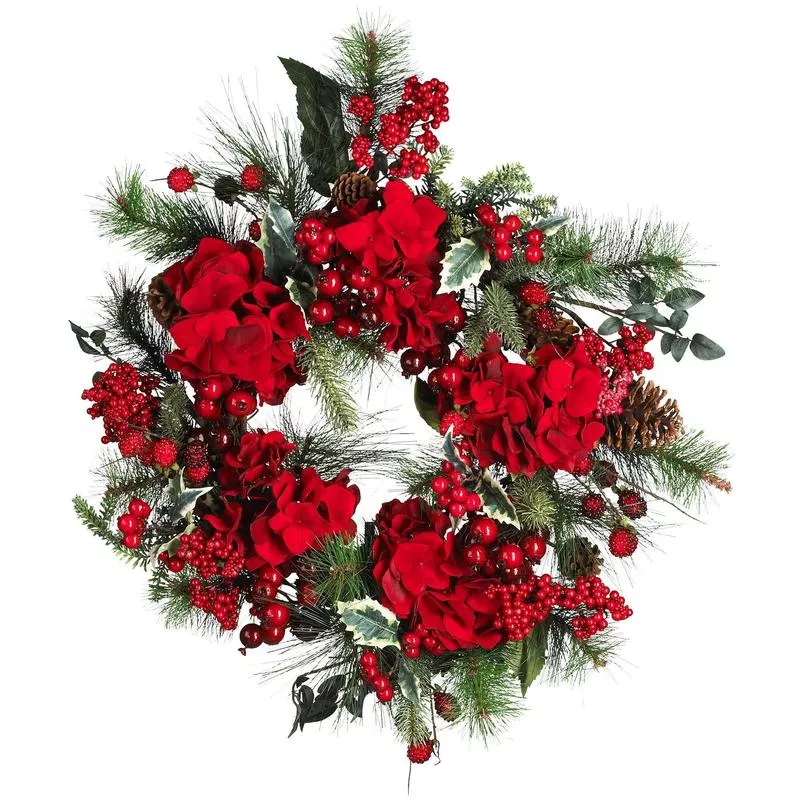 22-hydrangea-holiday-wreath 22″ Hydrangea Holiday Wreath”