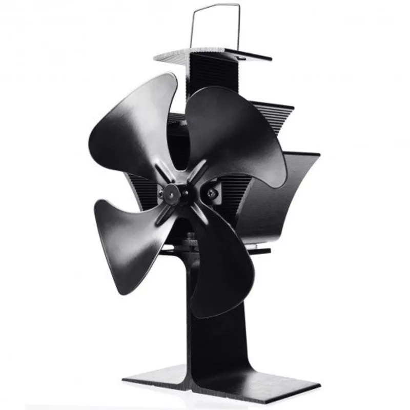 4 Blades Fireplace Stove Fan Fuel Saving Eco USB