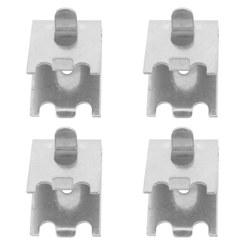 4 Pack Adjustable Refrigerator Shelf Clips Made Of Stainless Steel With Arc Shaped Dovetail Design For Solid Shelf Grip And No Fuss Easy Install Go To Metal Shelf Brackets For Home Kitchen