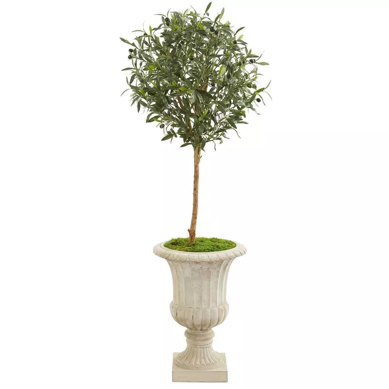 57-olive-artificial-tree-in-decorative-urn 57 Olive Artificial Tree in Decorative Urn