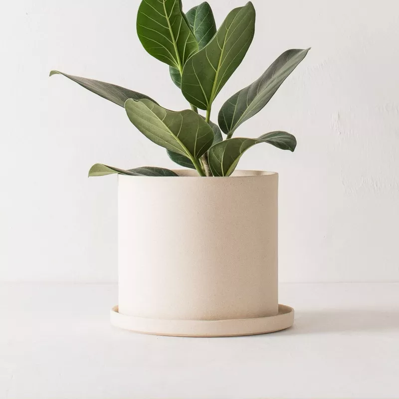 8-minimal-planter-raw-stoneware 8″ Minimal Planter | Raw Stoneware