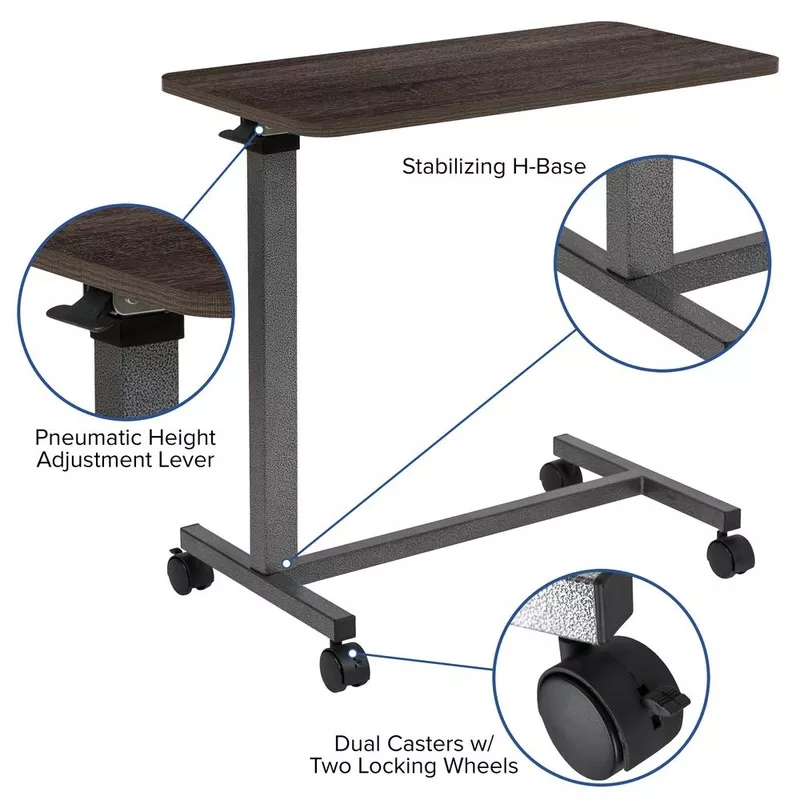 adjustable-overbed-table-with-wheels-home-hospital Adjustable Overbed Table with Wheels for Home and Hospital
