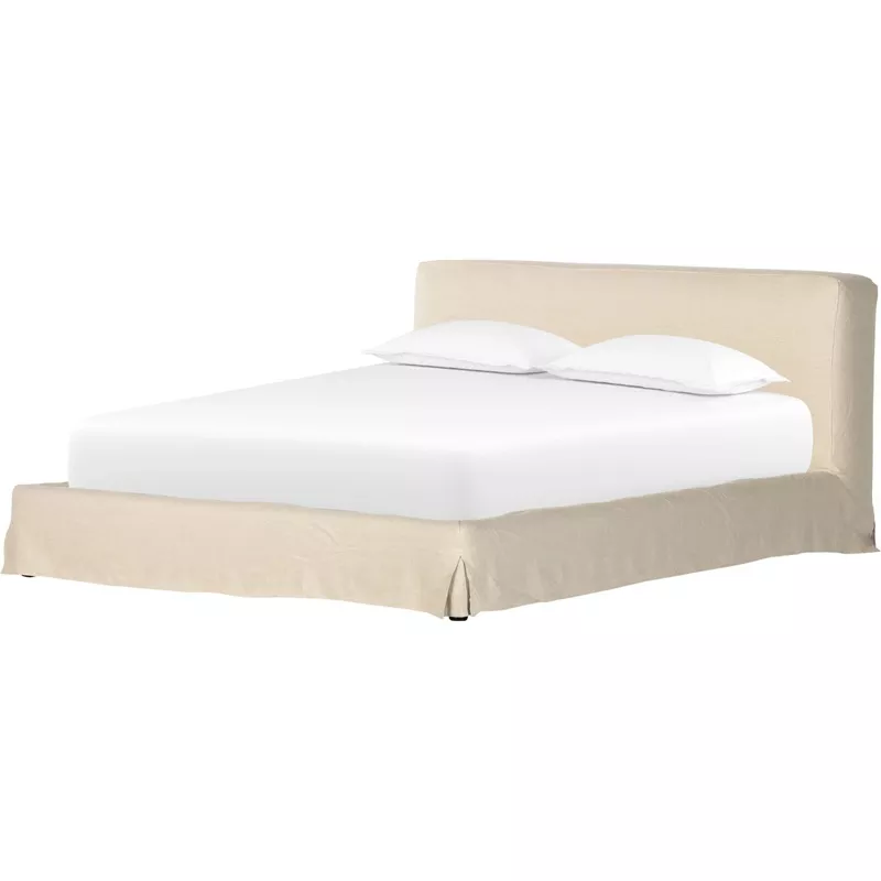 Aidan Slipcover Bed Brussels Coffee