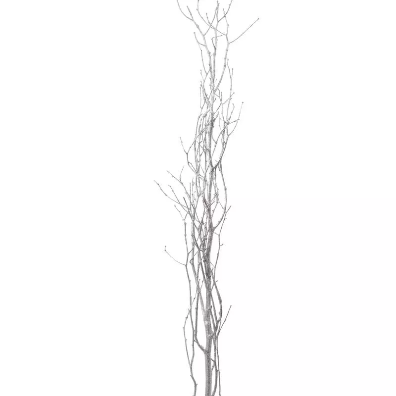 Birch Branches 3-4ft Silver Glitter