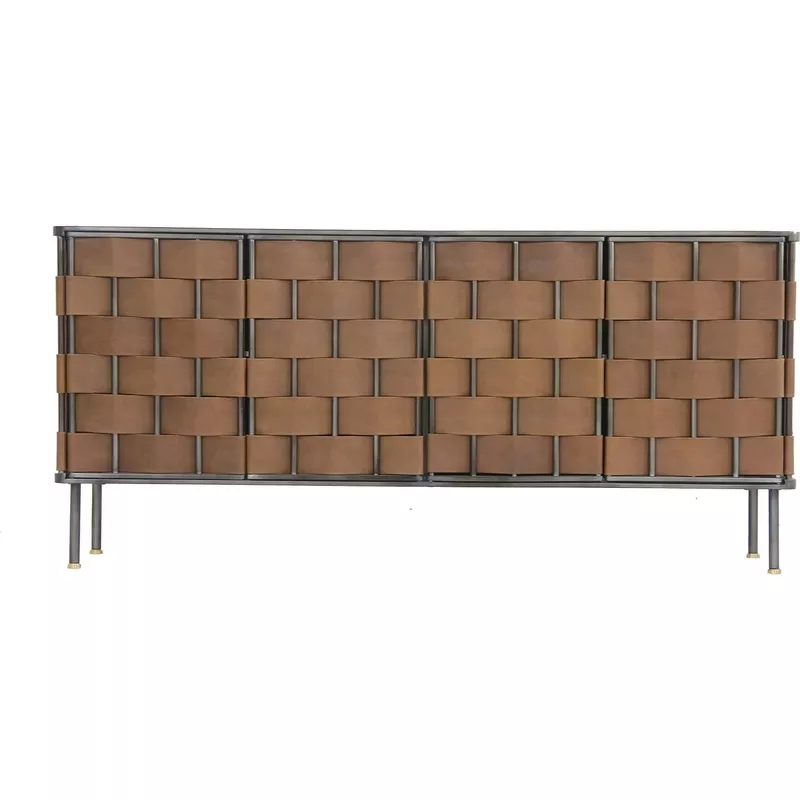 Bishop Sideboard Black Leather