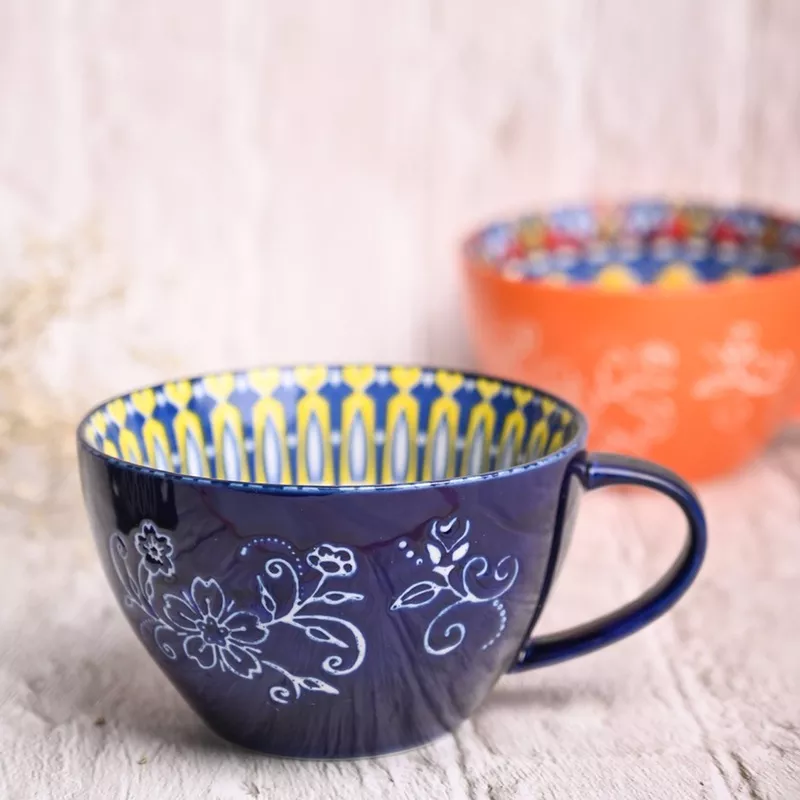 blue-geometry-480ml-cup Blue Geometry 480ml Cup