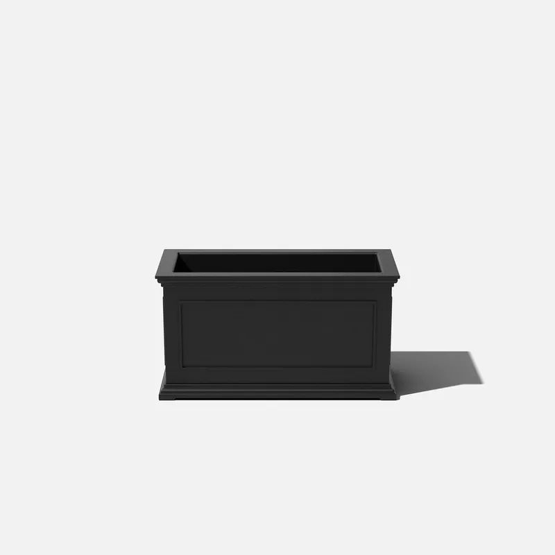 brixton-long-planter-black brixton long planter black