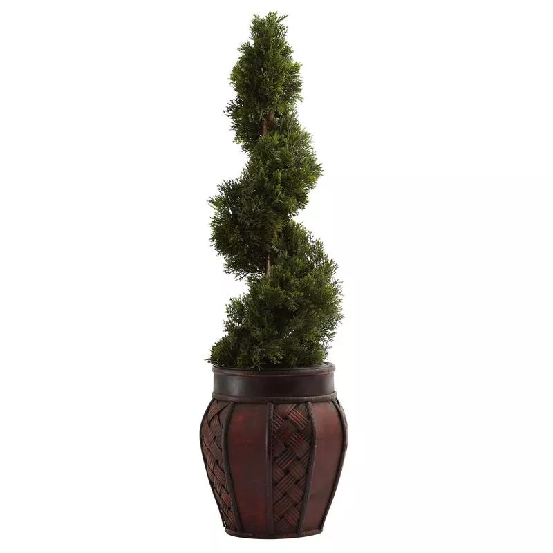 cedar-spiral-w-decorative-planter Cedar Spiral w/Decorative Planter