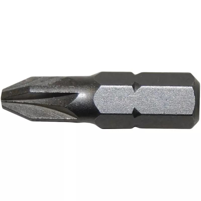 Century Drill And Tool Pozi Bit #2 1 Insert S2 Steel Screwdriver Bit