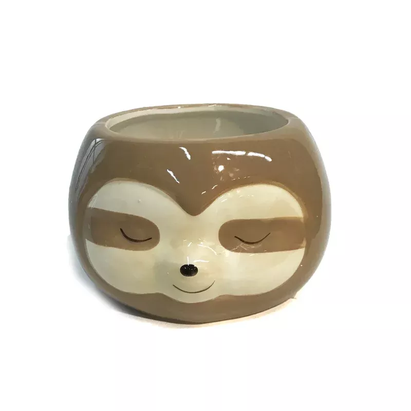 ceramic-zen-sloth-planter Ceramic Zen Sloth Planter
