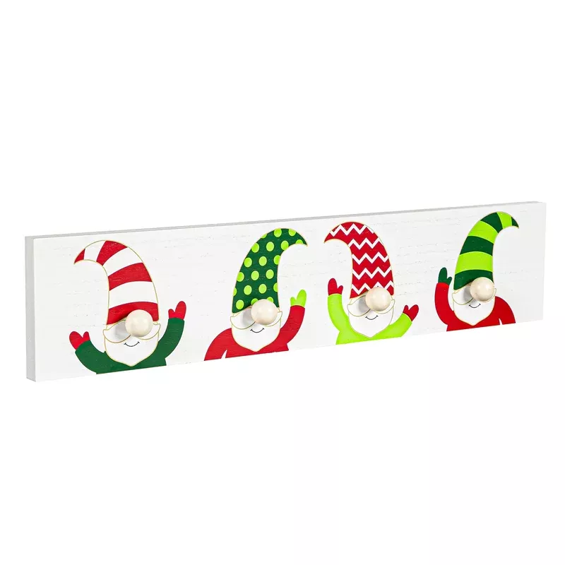 christmas-gnomes-stocking-holder-4-hook Christmas Gnomes Stocking Holder 4 Hook