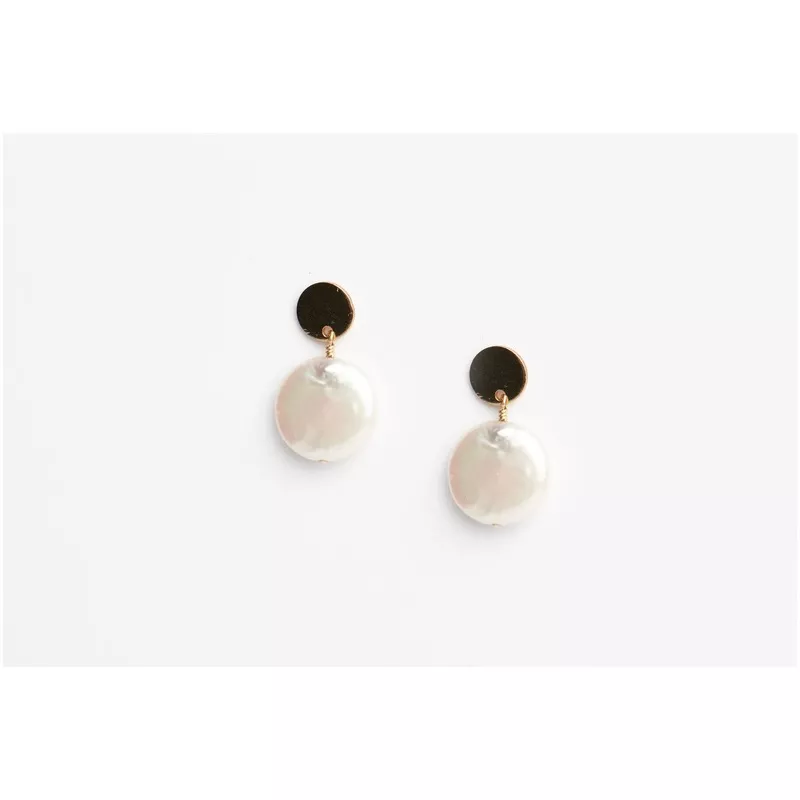 coin-pearl-earrings Coin Pearl Earrings