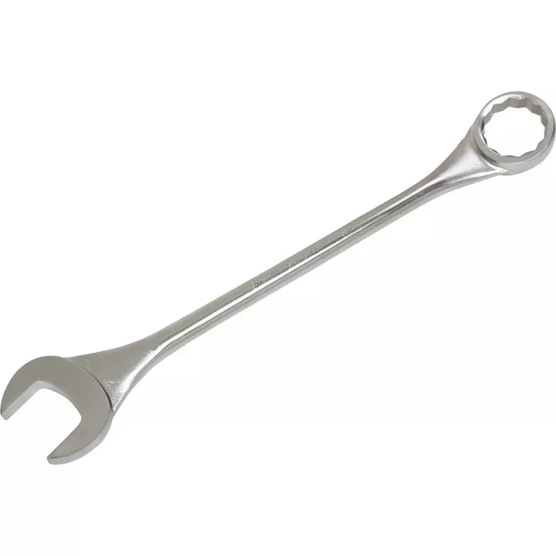 Combination Wrench – Gray Tools 12 Point SAE Round Shank Large Combination Wrenches – 15 Offset – Black Oxide Finish, Various Sizes
