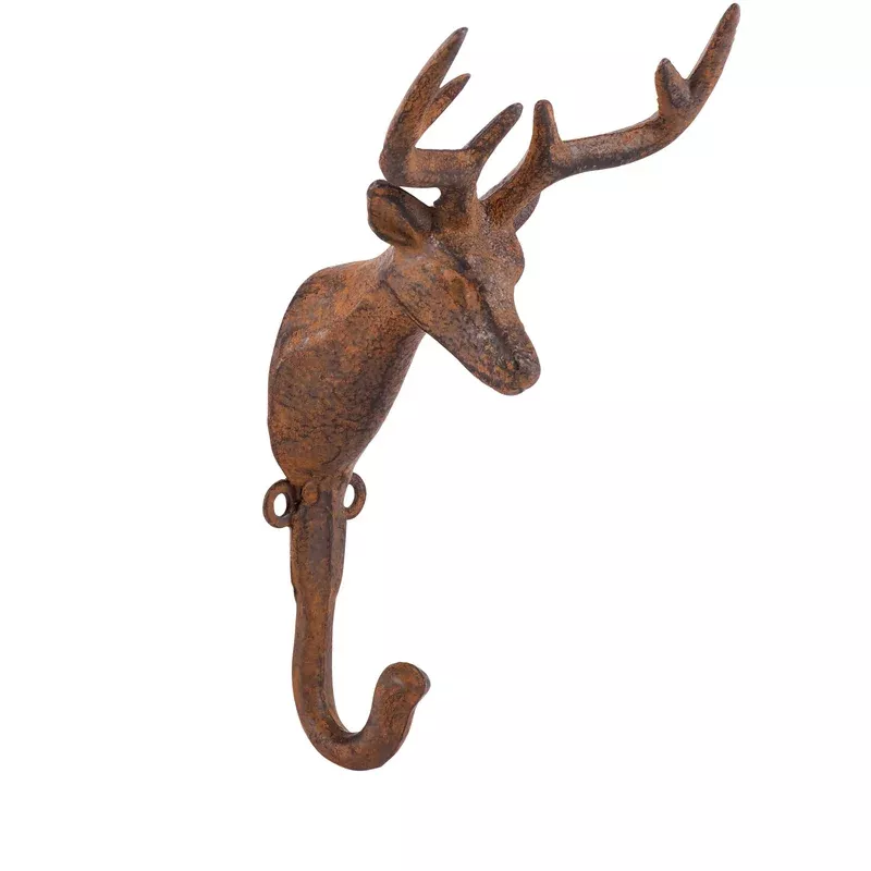 decorative-wall-hook-metal-deer-head Decorative Wall Hook- Metal Deer Head