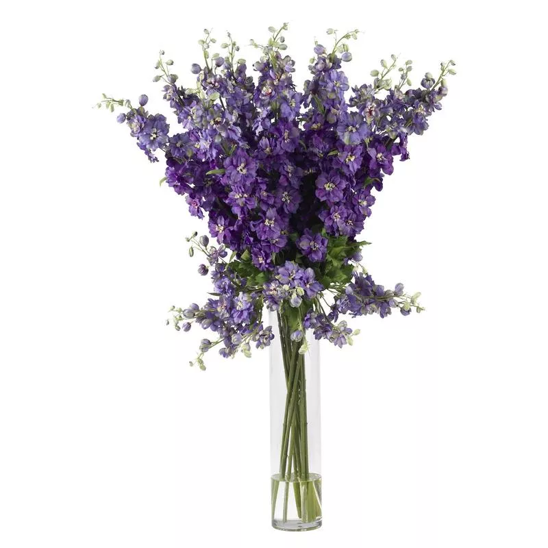 delphinium-silk-flower-arrangement Delphinium Silk Flower Arrangement