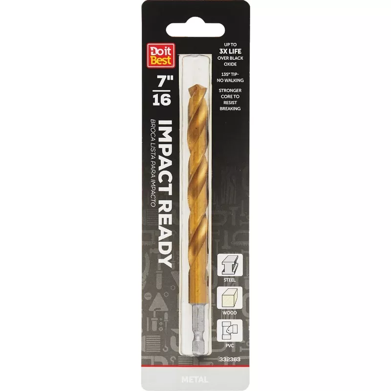 do-it-best-7-16-in-impact-ready-drill-bit Do it Best 7/16 In. Impact Ready Drill Bit