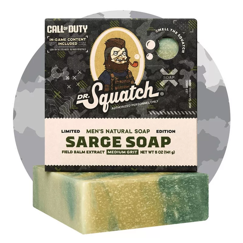 Dr. Squatch x Call of Duty: Sarge Soap Bar Soap 5 oz