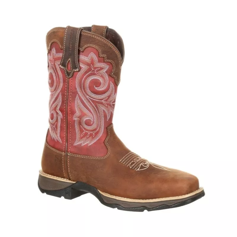 durango-ladies-wp-comp-toe-work-boots-briar-brown-rusty-red Durango Ladies WP Comp Toe Work Boots Briar Brown and Rusty Red