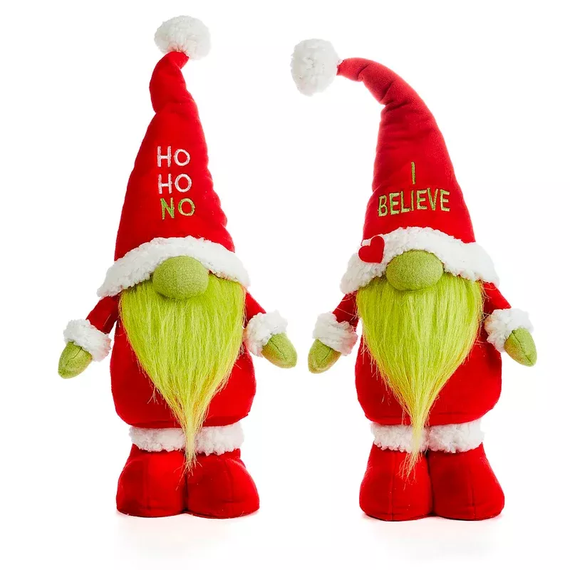 grinch-gnome-plushie-2-asst Grinch Gnome Plushie 2 Asst