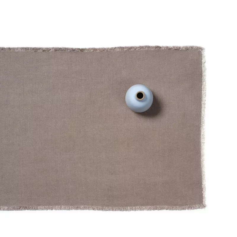 hopsack-linen-runner-in-warm-grey Hopsack Linen Runner in Warm Grey