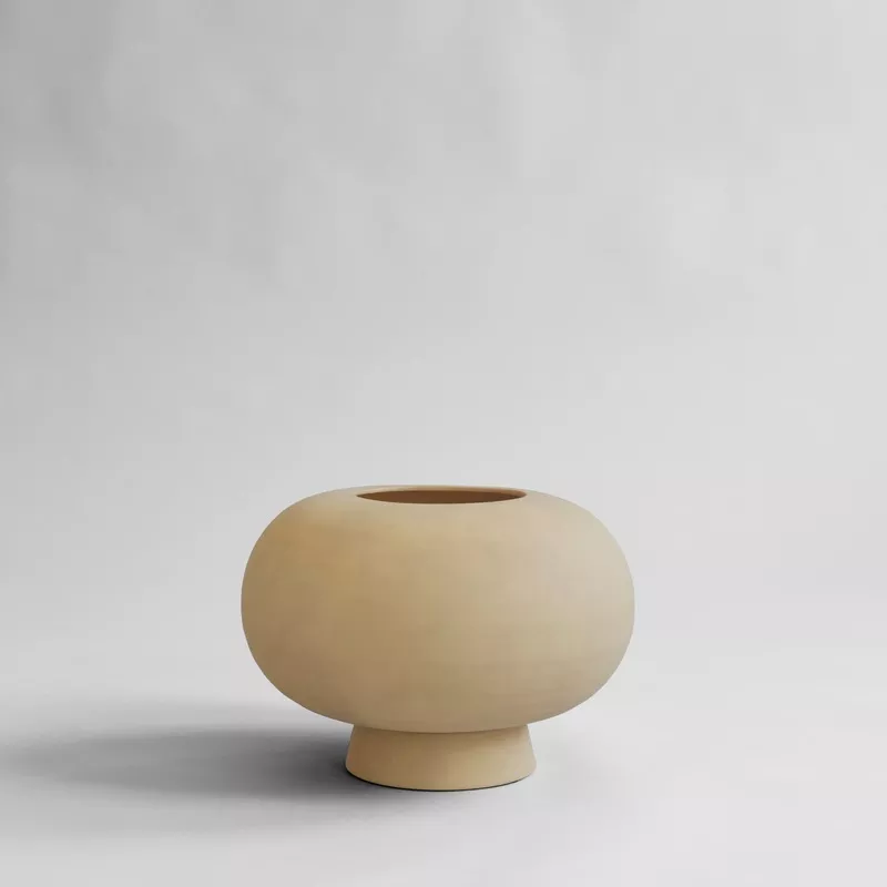kabin-vase-fat-sand Kabin Vase, Fat – Sand