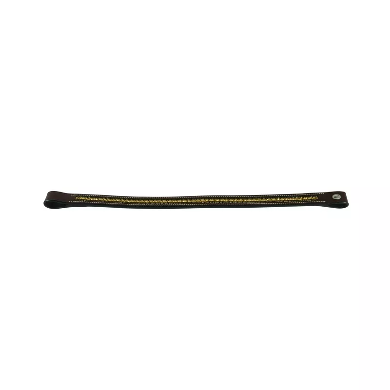 Lami-Cell Gold Browband Chestnut