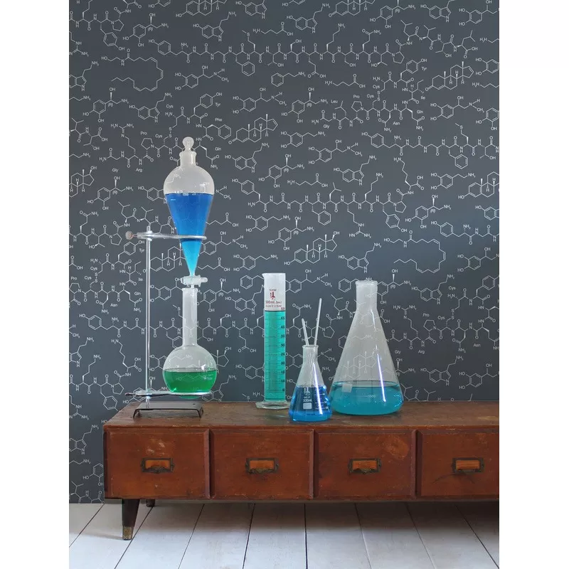 Love Molecules Wallpaper in Chalk