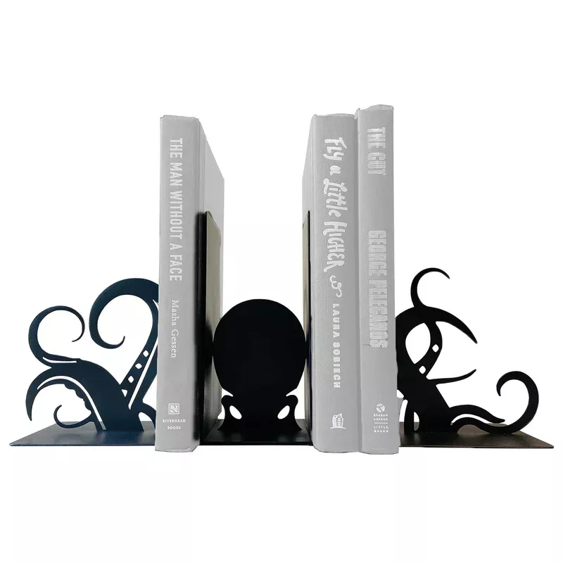 Metal Kraken Bookends Set of 3