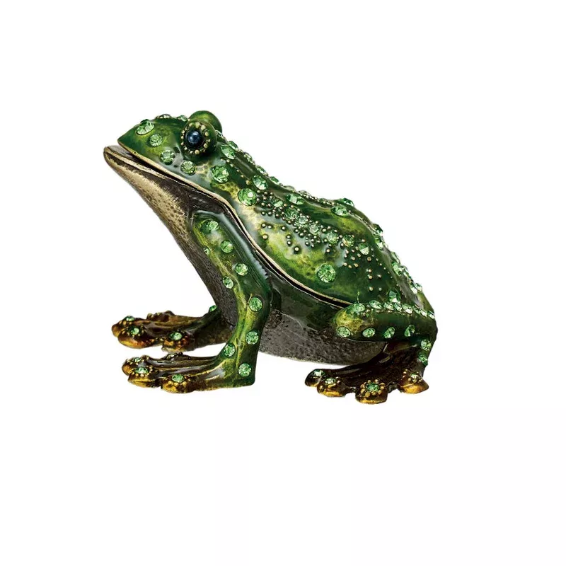 Metal Trinket Box Frog