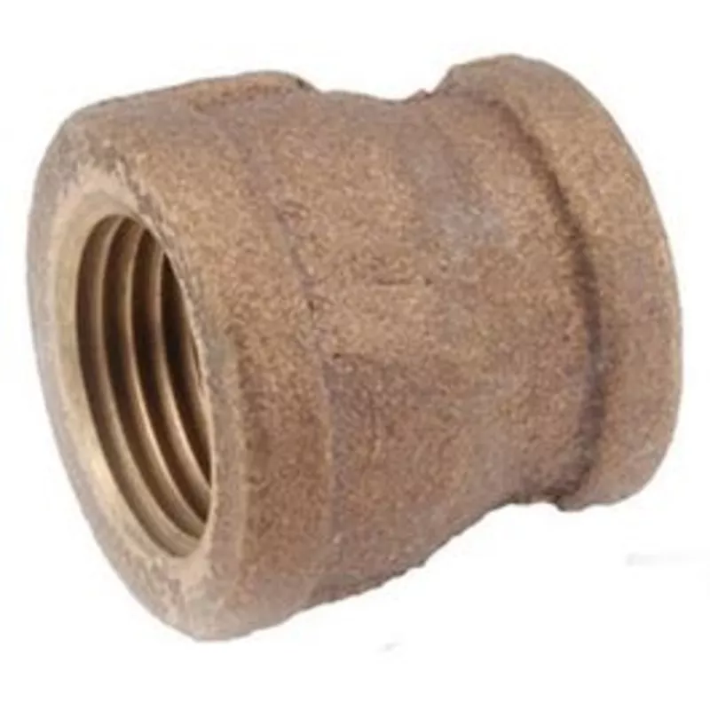 pipe-fitting-red-brass-reducing-coupling-lead-free-1-x-3-4-in Pipe Fitting, Red Brass Reducing Coupling, Lead Free, 1 x 3/4-In.