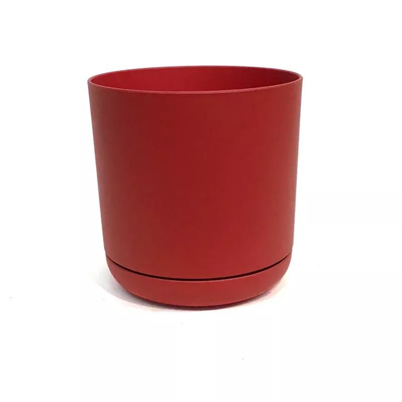 planter-6in-with-saucer-plastic-red Planter 6in With Saucer Plastic Red