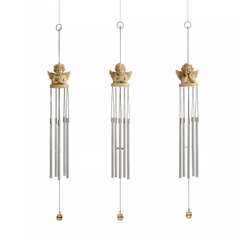 polystone-cherub-wind-chime-3-styles Polystone Cherub Wind Chime 3 Styles