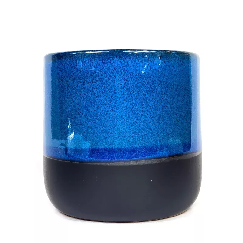 pot-6in-ceramic-reactive-glaze-blue Pot 6in Ceramic Reactive Glaze Blue