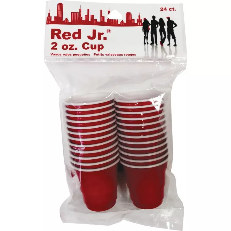 red-jr-2-oz-red-plastic-cups-24-pack Red Jr. 2 Oz. Red Plastic Cups (24-Pack)