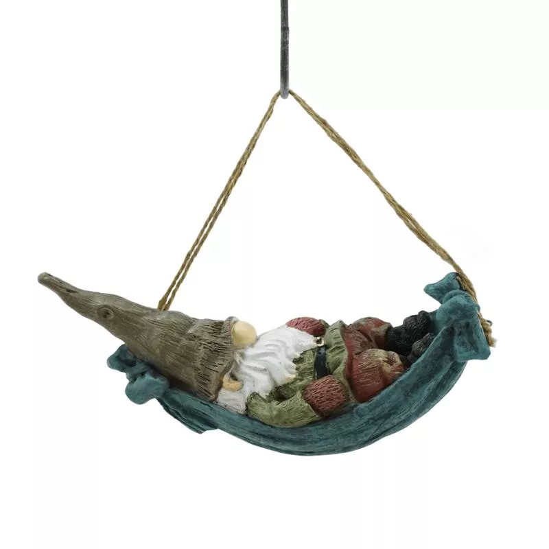 Resin Gnome in Hammock