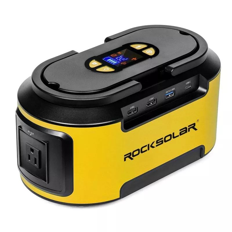 rocksolar-ready-300-watt-peak-push-button-start-quiet-gasless-portable-power-gen ROCKSOLAR READY 300-Watt Peak Push Button Start Quiet Gasless Portable Power Generator