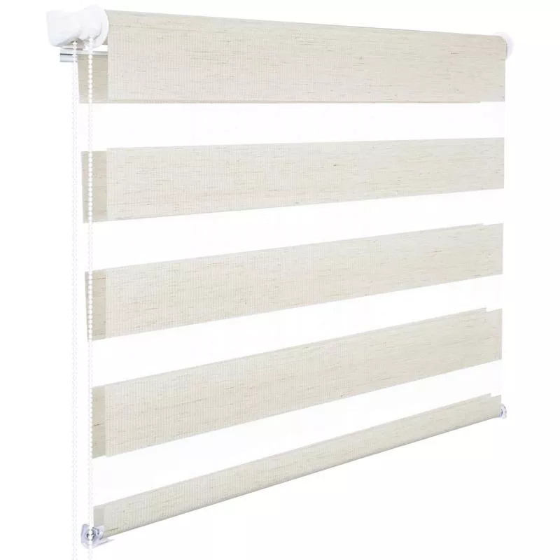 rootz-double-roller-blind-duo-rollo-window-shades-light-privacy-control-50-150-c Rootz Double Roller Blind – Duo Rollo – Window Shades – Light & Privacy Control – 50×150 cm – Durable Polyester – Easy Installation