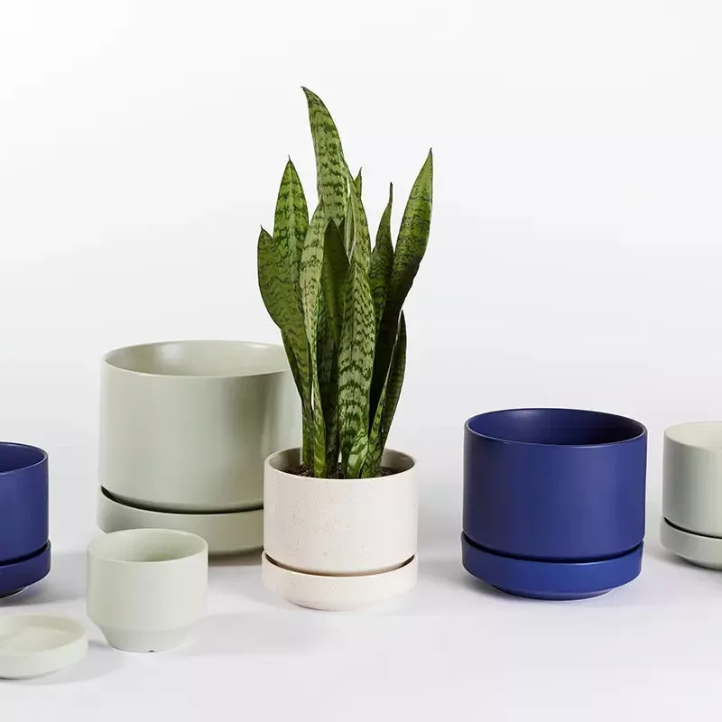 round-two-planter-white Round Two Planter White
