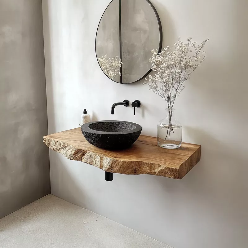rustic-solid-wood-vanity-bathroom-sinlsabrv068 Rustic Solid Wood Vanity Bathroom SINLSABRV068