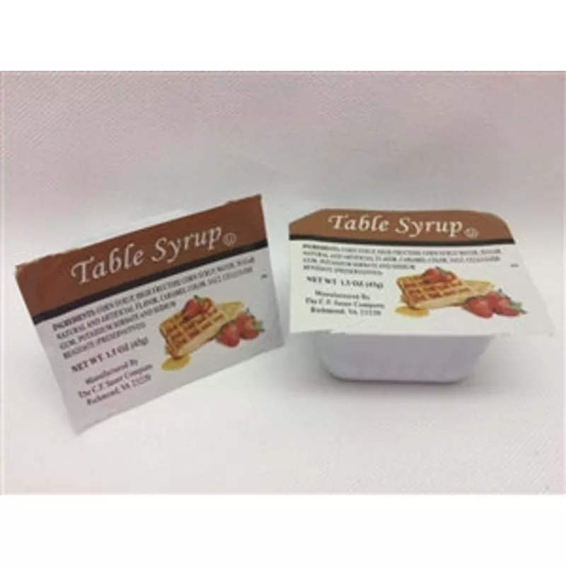 Sauer Regular Table Syrup Cup Single Serve-1.5 oz.-1/Case