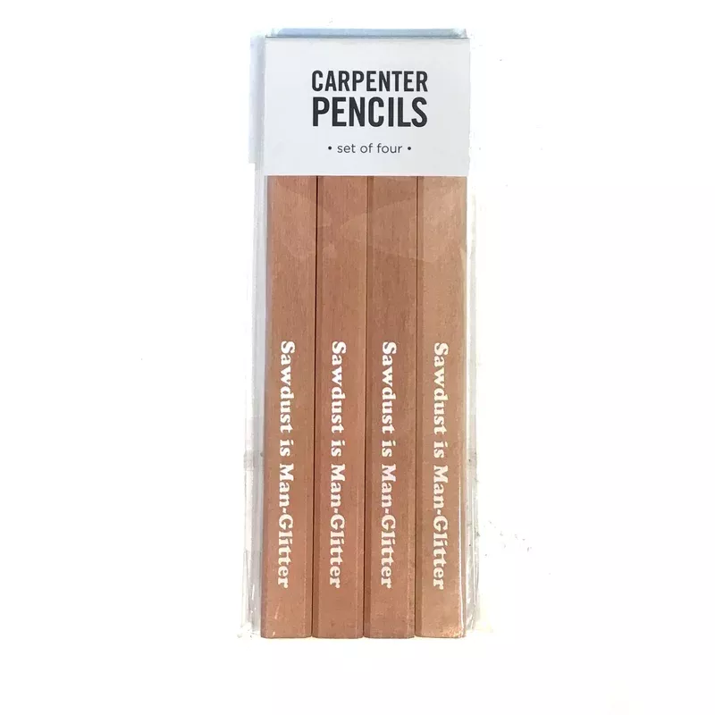 sawdust-is-man-glitter-carpenter-pencil-set Sawdust Is Man Glitter Carpenter Pencil Set