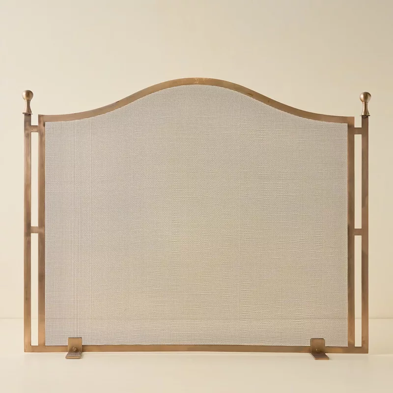 shepherd-brass-fireplace-screen Shepherd Brass Fireplace Screen