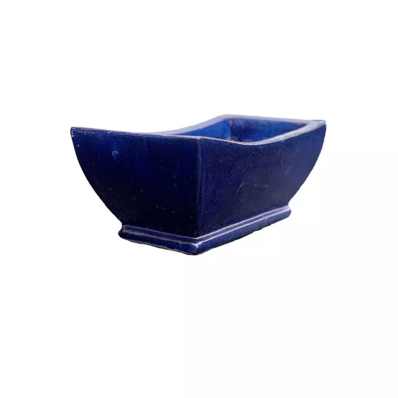 short-blue-ceramic-rectangular-planter-24-x-12-x-10-blue Short Blue Ceramic Rectangular Planter 24″ x 12″ x 10″ / Blue