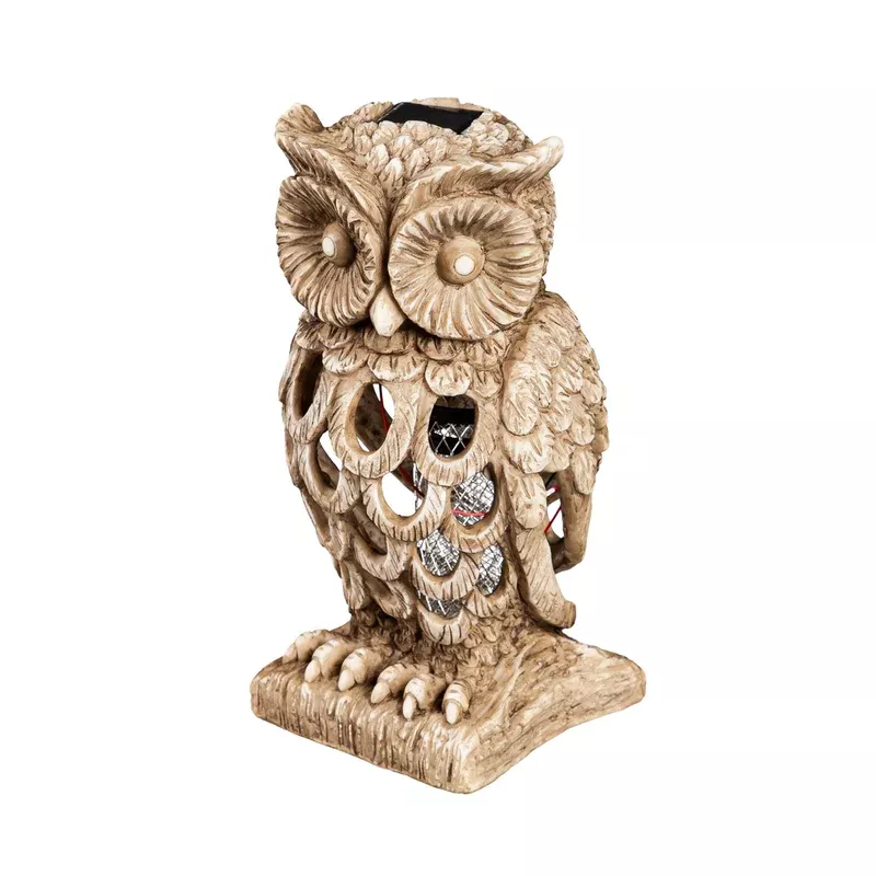 solar-bug-zapper-garden-statue-owl-10in Solar Bug Zapper Garden Statue Owl 10in