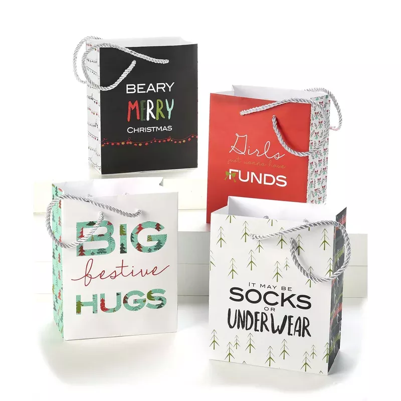 whimsical-paper-christmas-gift-bag Whimsical Paper Christmas Gift Bag