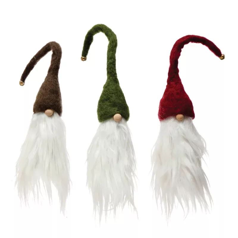 wool-felt-gnome-bottle-topper-3-colours Wool Felt Gnome Bottle Topper 3 Colours